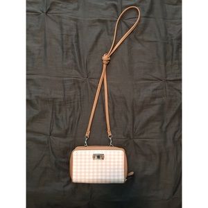 NOT FOR SALE.  Gingham Crossbody purse